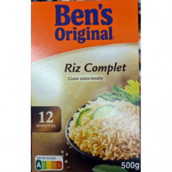 LOT DE 2 - BEN'S ORIGINAL - Riz Vrac Complet 12 Mn - boite de 500 g