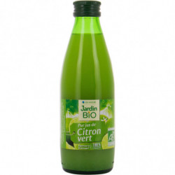 LOT DE 5 - JARDIN BIO ETIC - Jus De Citron Vert Bio - bouteille de 25 cl