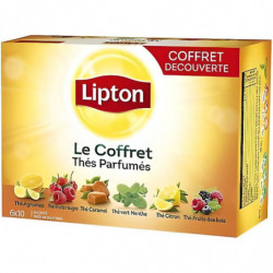 LIPTON - Coffret de Thés Parfumés - boite de 60 sachets - 96 g
