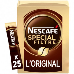 LOT DE 2 - NESCAFE - Café Soluble Spécial Filtre Original - boîte de 50 g - 25 sticks