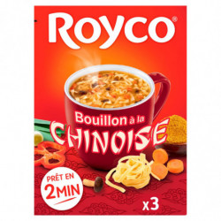 LOT DE 5 - ROYCO - Soupe Minute Soup Bouillon À La Chinoise déshydratée - boite de 47 g