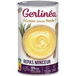 LOT DE 4 - GERLINEA - Crème Repas minceur Vanille - boite de 18 repas - 540 g