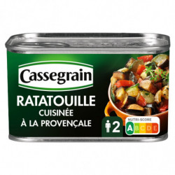 LOT DE 6 - CASSEGRAIN - Ratatouille cuisinée à la provençale - boîte de 380 g