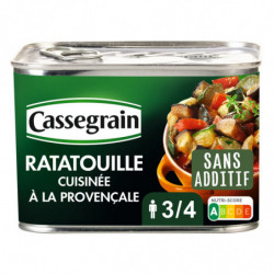 LOT DE 2 - CASSEGRAIN - Ratatouille cuisinée à la provençale - boîte de 660 g