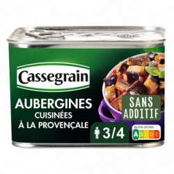 LOT DE 2 - CASSEGRAIN - Aubergines cuisinées à la provençale - boîte de 660 g