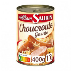 LOT DE 5 - WILLIAM SAURIN - Choucroute Garnie - Plat cuisiné - boite de 400 g