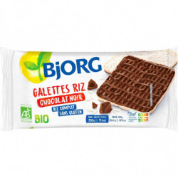 BJORG - Galette de riz chocolat noir Bio - boite de 90 g