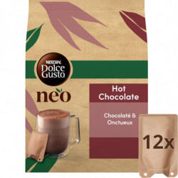 LOT DE 5 - DOLCE GUSTO - NEO Hot Chocolate Chocolat chaud dosettes Dolce Gusto NEO - boîte de 12 sachets