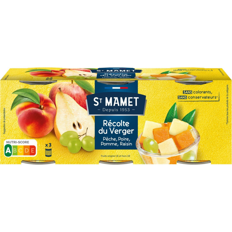 LOT DE 5 - ST MAMET - Coupe Du Verger Boite - pack de 375 g