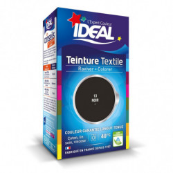 LOT DE 4 - IDEAL - Teinture Textile Noir - boite de 90 g