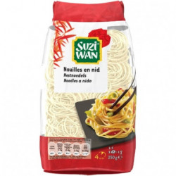 LOT DE 6 - SUZI WAN - Nouilles Asiatiques en nid - paquet de 250 g