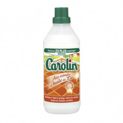 LOT DE 3 - CAROLIN - Nettoyant sol Huile de lin surfaces carrelées - flacon de 1L