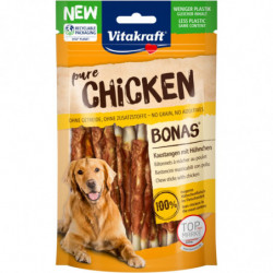 LOT DE 6 - VITAKRAFT - Pure Chicken Bonas de poulet Récompenses pour chien - sachet de 80 g