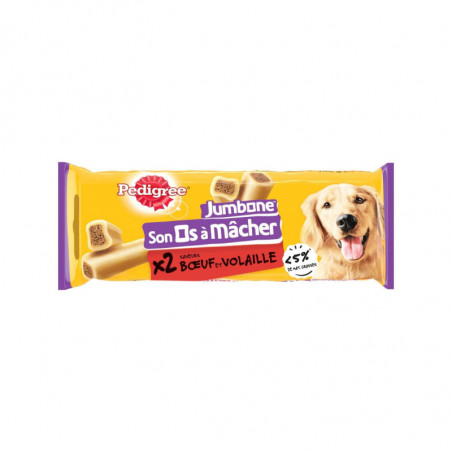 LOT DE 5 - PEDIGREE - Jumbone Son Os à Macher Recompenses pour Chien moyen - sachet de 2 - 180 g