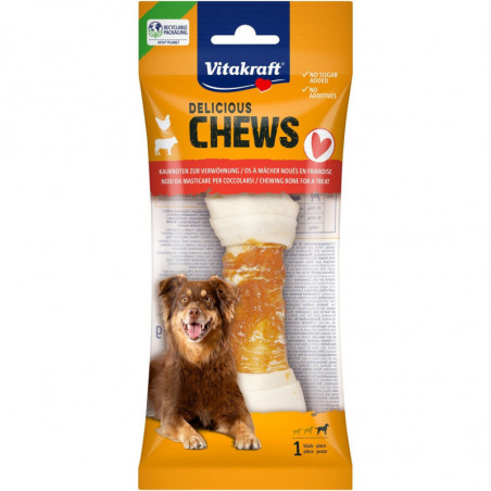 VITAKRAFT - Os noués poulet pour chien Maxi Delicious Chews - sachet de 1 os