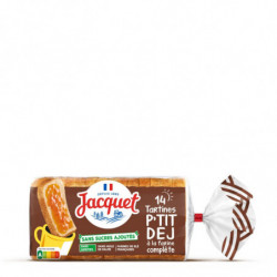 LOT DE 2 - JACQUET - Tartines P'Tit Dej Complet - paquet de 14 tranches - 400 g