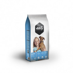 LOT DE 3 - AMITY - Junior riche à la viande Croquettes pour chien - sac de 4 kg