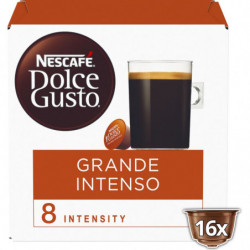 LOT DE 3 - NESCAFE - Grande Intenso Intensité 8 Café dosettes Compatible Dolce Gusto - boîte de 16 capsules