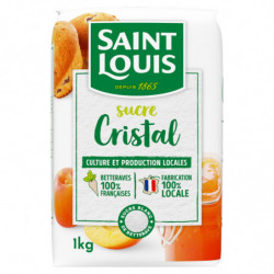 LOT DE 4 - SAINT LOUIS  - Sucre cristal - paquet de 1 Kg