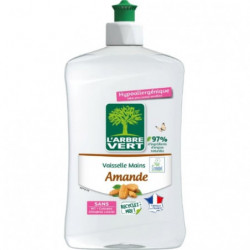 LOT DE 4 - L'ARBRE VERT - Liquide Vaisselle Mains Amande - flacon de 500 ml