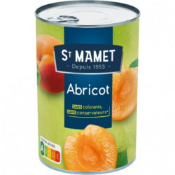 LOT DE 5 - ST MAMET - Fruits au sirop abricots - boite de 235 g net égoutté