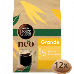 LOT DE 6 - DOLCE GUSTO - NEO Grande Intensité 5 Café dosettes Compatibles Dolce Gusto NEO - boîte de 12 dosettes