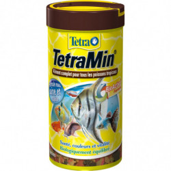 LOT DE 4 - TETRA - TetraMin Aliment complet poisson tropicaux - boite de 250 ml