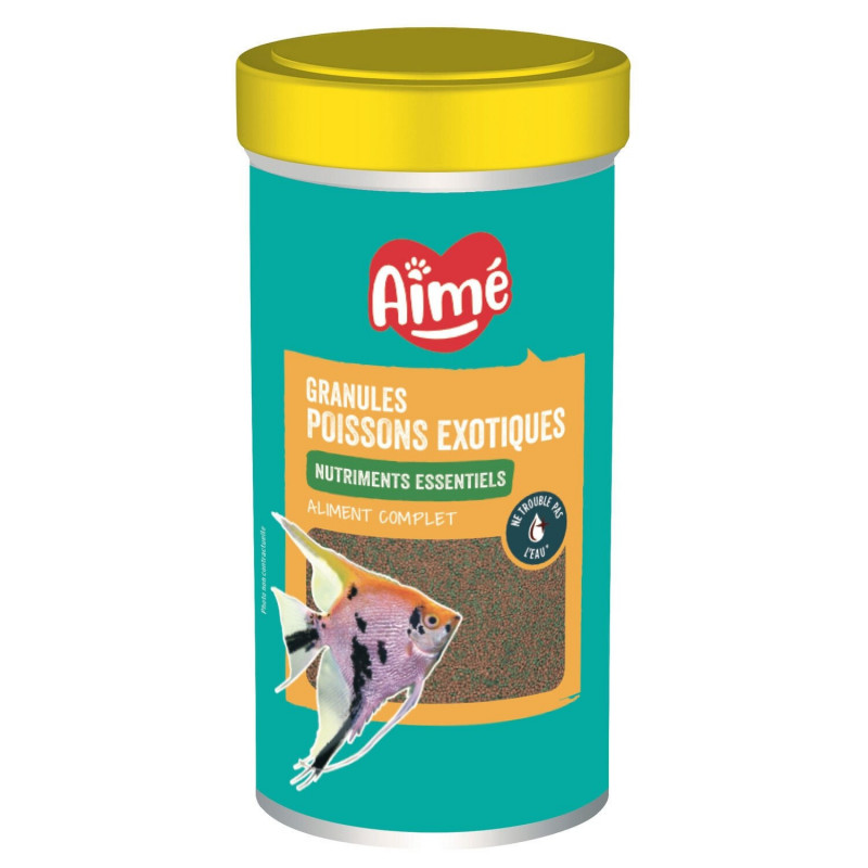 AIME - Granules Alimentation Poissons exotiques - pot de 250 ml - 130 g