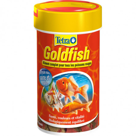 LOT DE 5 - TETRA - Goldfish flocons Aliment poisson rouge - boite de 100 ml