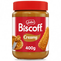 LOT DE 4 - LOTUS - BISCOFF Creamy Pâte à tartiner spéculoos - pot de 400 g