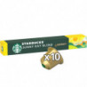 LOT DE 4 - STARBUCKS - Sunny Day Blend intensité 5 Café Compatible Nespresso - boite de 10 capsules