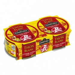 LOT DE 6 - CONNETABLE - Thon blanc à l'huile d'olive Label Rouge - paquet de 2 boîtes de 160 g