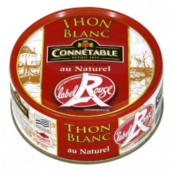 LOT DE 4 - CONNETABLE - Thon blanc au naturel Label Rouge - boîte de 112 g