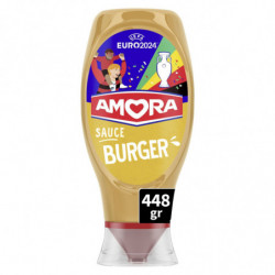 LOT DE 4 - AMORA - Sauce Burger - flacon de 448 g