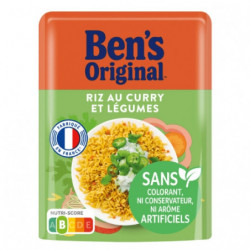 BEN'S ORIGINAL - Riz Curry Micro Ondable - sachet de 220 g