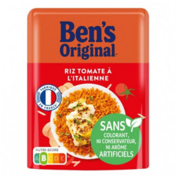 LOT DE 6 - BEN'S ORIGINAL - Riz Tomate à l'Italienne Micro Ondable - sachet de 220 g