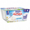 LOT DE 5 - NESTLE - P'tit Onctueux au fromage blanc Nature Dessert bébé dés 6 mois - paquet de 4 pots de 100 g