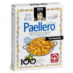 LOT DE 6 - CARMENCITA - Paellero Epices Espagne sans Gluten - paquet de 5 sachet - 15 g