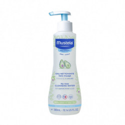 LOT DE 6 - MUSTELA - Eau nettoyante sans rinçage à l'avocat bio - flacon de 300 ml