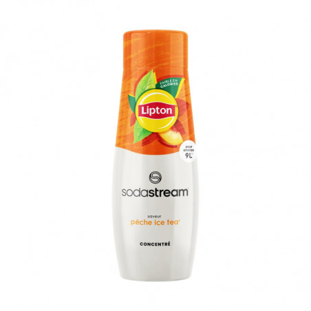 LOT DE 4 - SODASTREAM - Concentré Lipton Ice Tea saveur Pêche - flacon de 440 ml