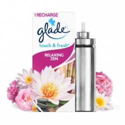 LOT DE 4 - GLADE - Recharge Désodorisant Touch Fresh Relaxing zen - recharge de 10 ml