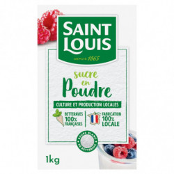 LOT DE 3 - SAINT LOUIS  - Sucre en poudre Bec verseur - boite de 1 Kg