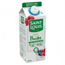 LOT DE 3 - SAINT LOUIS  - Sucre en poudre Bec verseur - brique de 650 g