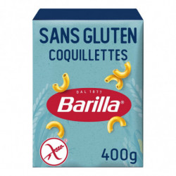 LOT DE 6 - BARILLA - Pâtes Coquillettes Sans Gluten - paquet de 400 g