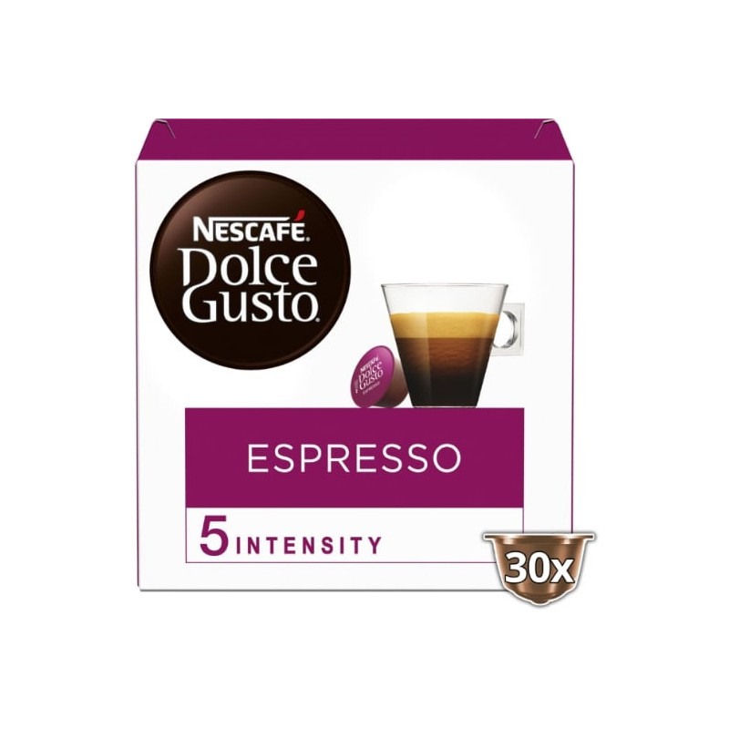 LOT DE 5 - NESCAFE DOLCE GUSTO - Espresso Café - boite de 30 capsules
