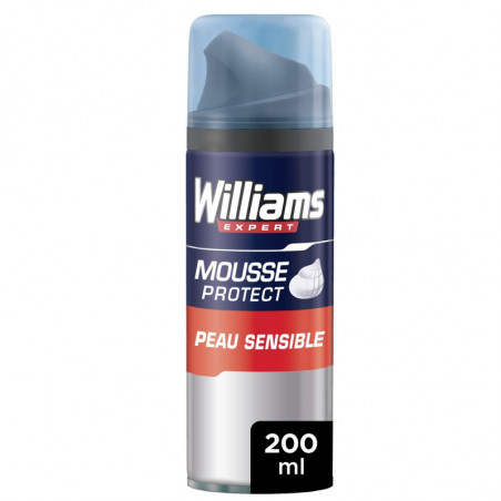 LOT DE 4 - WILLIAMS - Mousse à raser Peau Sensible - bombe de 200 ml