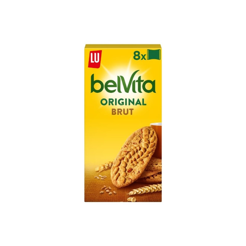 LOT DE 6 - BELVITA - Original Biscuits Petit-déj Brut 5 céréales - boite de 400 g