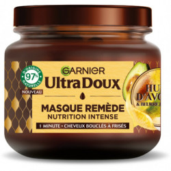 LOT DE 6 - ULTRA DOUX - Masque capillaire Nutrition Intense Huile d'avocat Beurre de karité - 340 ml