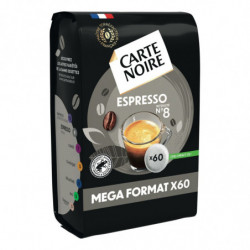 LOT DE 5 - CARTE NOIRE - Espresso n°8 Café dosettes Compatibles Senseo - boite de 60 dosettes