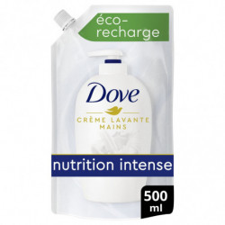 DOVE - Savon liquide éco-recharge original Creme lavante Soin des mains Nutrition Intense - 500 ml